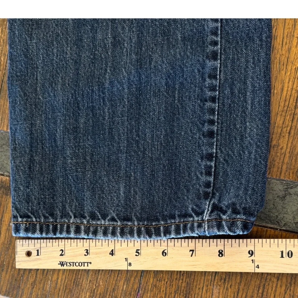 Levis 569 Loose Straight Jeans Mens 36x30 Blue Denim Relaxed Fit Dark Wash